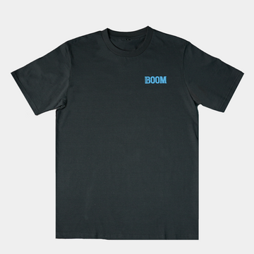 100% cotton t shirt with Boom THCa Logo on left side chest area