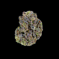 360-degree GIF of Birthday Cake THCa flower by BOOM, showing off dense, frosty buds with a sweet, vanilla-like aroma
